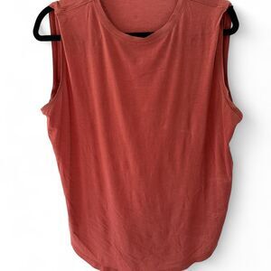 Lululemon Women's Orange and Pink Top